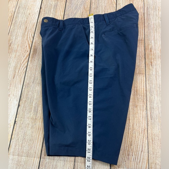 Mens Adidas Ultimate 365 Golf Shorts Blue Flat Front Chino Stretch Size 32 - Picture 3 of 7